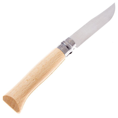 Нож Opinel №8 Alpine adventures, нержавеющая сталь, рукоять дуб, гравировка горный велосипед, 002187 фото 4